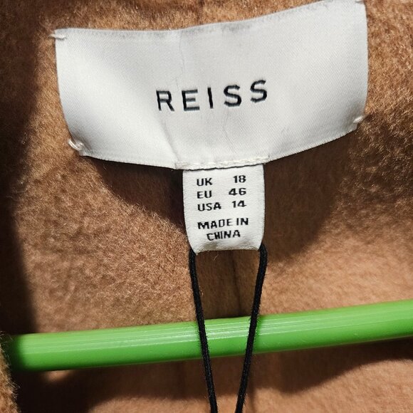 Reiss Emile Belted Wool Blend Coat - Picture 7 of 7